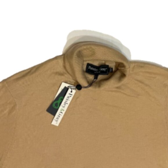 Paisley & Gray Men's Slim Fit Fine Gauge Turtleneck Sweater Almond XL - Picture 5 of 5
